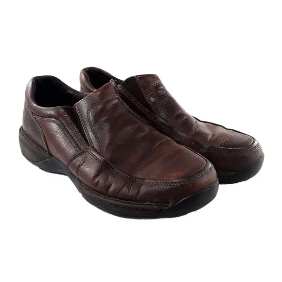Rockport | Shoes | Rockport Brown Leather Slip On Loafers  display picture 1